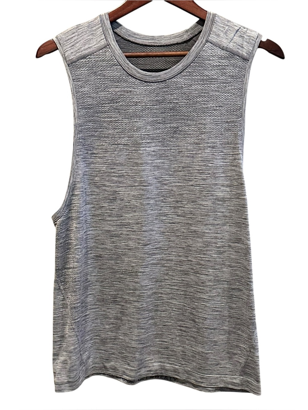 Lululemon Men’s Gray Metal Vent Tech Tank Top Athletic Fit Crew Neck Size M